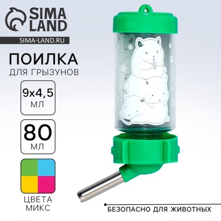 Drill for rodents "Pyramid" 80 ml, 9x4.5 cm, mix of flowers