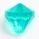 Crystals are plastic decorative, set of 120 g, size 1 pc. - 1 × 1.2 cm, color mix