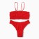 Swimsuit female separate minku color red, size 48