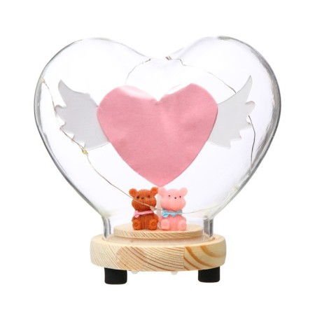 Nightlight "Colored heart" LED from batteries 3xlr44 13x7.2x12 cm Risalux-6