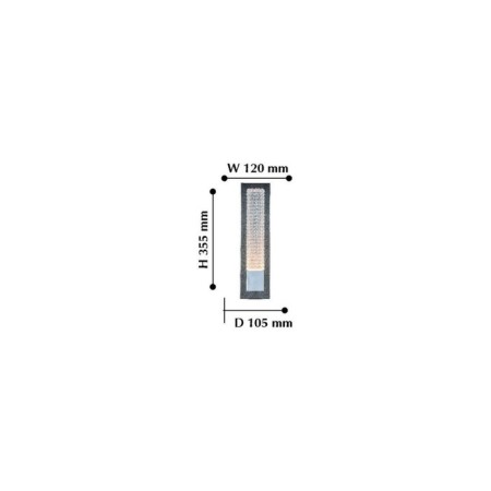 Wall lamp Groove 120 mm, 95 mm, LED 4.8W-2