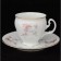 A cup of 170 ml with a saucer 140 mm high bernadotte, decor "Wild rose, gold layer", 170 ml