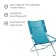 Swess chair, mattress+pillow, turquoise color