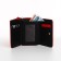 Women's wallet on the button, red color