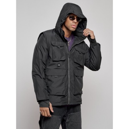 Luy jacket transformer male winter, size 48, black color-29