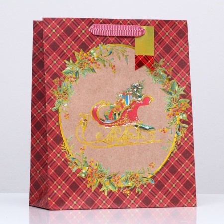 Gift package "New Year's sleigh" 26 x 32 x 12 cm-2