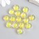 Acrylic beads "Ball - Reflection" set 15 pcs yellow 1.2x1.2x1.2 cm