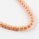 Glass beads, set 140 pcs., Size 1 pc. 6 - mm, orange color