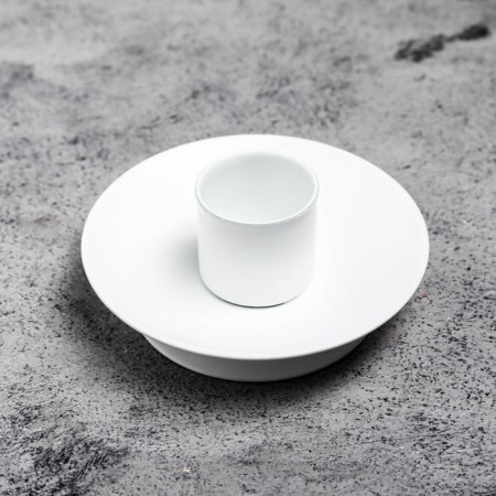 Lotus 2n candlelight of metal per 1 candle, 7.5x2.5 cm, white-2