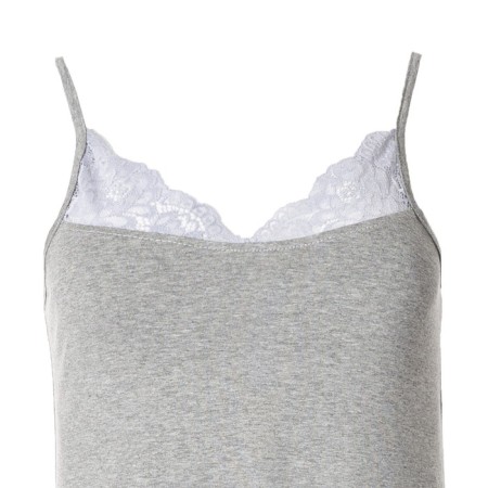 Night shirt female, color gray melange, size 46-4