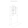 Cabinet of hinged Aquaton Soho, color of oak vellington, graphite software