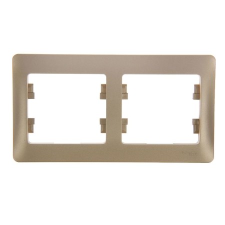 The frame "Glossa" Sche GSL000402, double, horizontal, titanium color
