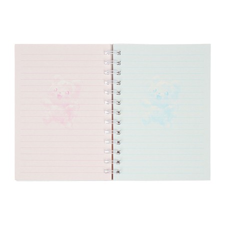 Notebook Gift Book on the comb 80l, line, color block, PVC cover 3D Bear (17.6x13.5cm) 105-5