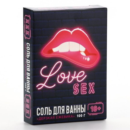 Gift set of cosmetics Love, bath salt 100 g, blackberry aroma, 18+, pure happiness-3