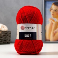 Пряжа "Baby" 100% акрил 150м/50гр (576 т.красный)