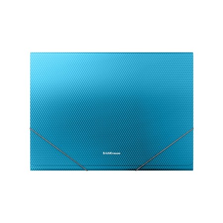 Folder-carte, 12 departments, 700 μm, Erichkrause "Diagonal Vivid", elastic band, embossing, mix-3