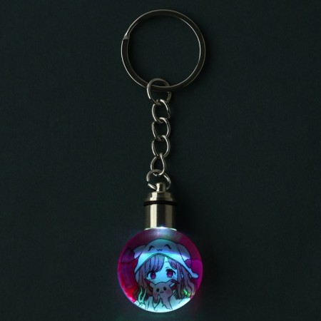 Keychain for keys with an Ainime flashlight, 4 x 2 cm-4