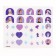 Manicure set. Nail stickers, cold heart