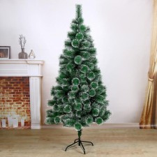 Cedar hook 180 cm, d lower tier 100 cm, D needles 10 cm, 235 branches, metal stand