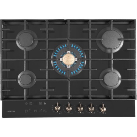 Hound surface HIBERG VM 7155 B, gas, 5 fireproof, sensory timer, black-1