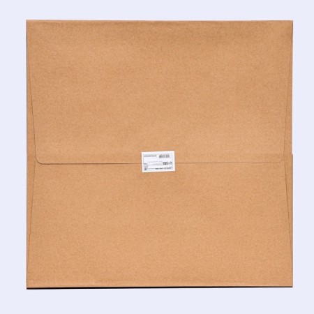 Craft package with a square bottom and window 40 x 40 x 40 cm Kraft, 1pc-3