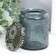 Bank for candles glass with a “flower” lid, cylinder 9x7x7 cm, mix