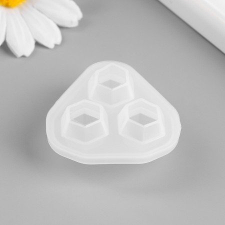 Molds Silicon "Diamonds" 3 subjects 4.2x4.2x1.8 cm-2