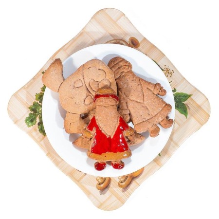 Books Form "Santa Claus", cutting, stamp, 10 × 6 cm, red color-7