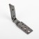 Decorative fastener, 8.2 × 3.5 cm, black/gray color