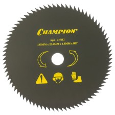 Нож для триммера CHAMPION C5112, с остроугольными зубцами, 80 зубьев, 230х25.4 мм