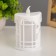 Nightlight "Winter candle" Led RGB from battery 3xlr1130 white 6.5x6.5x13 cm
