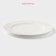 Board ceramic dining shares "Lambruo", d = 25 cm, white color