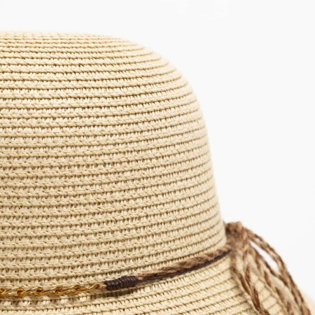 Women's hat minku beige color, rr 56-58-2