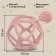 Silicone teething "Sphere", pink color, mum & baby
