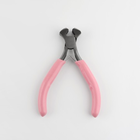 Picky end, for needlework, 10.5 × 6.5 cm, silver/pink color-6
