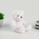 Soft toy "Bear", white color