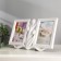 Photo frame Plastic in 2 photos 10x15 cm "Tulips" White 20x31 cm