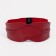 Women's belt on buttons, width 8 cm, red color