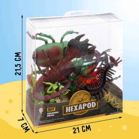Animal set "insects", 11 figures, decor-14