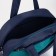 Sports bag with lightning, without lining, external pocket, blue/turquoise color