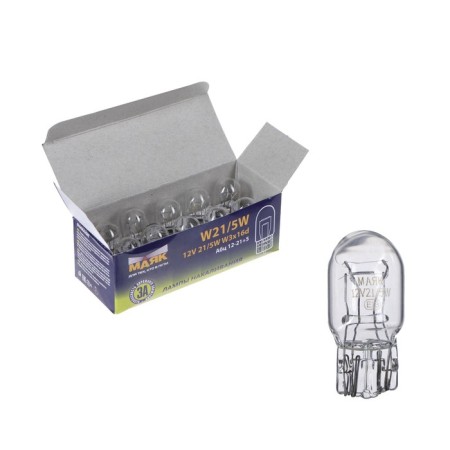 Auto Stuffing "Mayak", 12 V, W21/5W (W3x16D) Gabarit/Stop 61215BC, (packaging 10pcs)-1