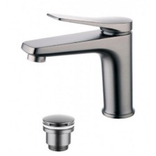 LEMARK Bronx LM3706GM shell mixer, single -legged, excess length 129 mm, graphite