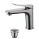 LEMARK Bronx LM3706GM shell mixer, single -legged, excess length 129 mm, graphite