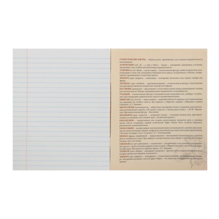 Subject subject calligrata "photo", 48 sheets in a line, literature, with reference material, cover coated cardboard, block offset-2