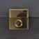 Bag -4.7 cm fastener, 4.3 × 4.7 cm, gold