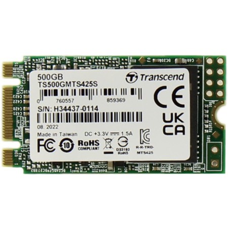 SSD Transcend Sata III 500GB TS500GMTS425S 425S M.2 2242 0.3 DWPD