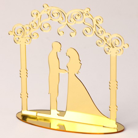 Topper "Wedding Ceremony", Color Gold