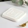 Ceramic plate for supply Gold, D = 15.5 cm, white color