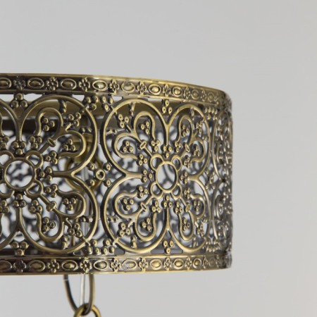 Suspended lamp Citilux "Emir" CL467223, 36x36x48 cm, 2x75W, E27, brown color-6