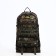 Tourist backpack on a zipper, with an increase, 40 l, 6 outer pockets, green/brown color